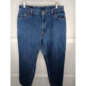 Levi's 550 Tapered Leg Jeans Womens Size 16 Medium Wash Classic Relaxed Fit EUC